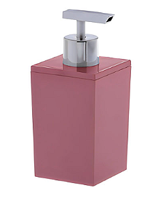 Porta Sabonete Líquido Quadratta Rosé 16cm PARAMOUNT