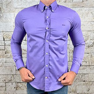 Camisa Masculina HB Manga Longa Violeta