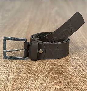 Cinto Masculino CK Marrom Social Couro Legítimo
