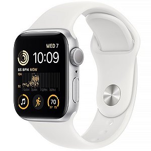 Relógio Apple Watch MKNY3LL/A SE 40mm / GPS - Prata/Azul no