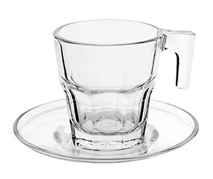 Jogo de Xícaras de Vidro Sidney 08 Peças 70ml ETILUX