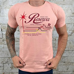 Camiseta Masculina RESERVA Salmão Diferenciada