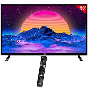 Smart TV LED 50" HYE 4K Ultra HD Linux Wi-Fi com Conversor Digital Preto