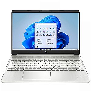 Notebook HP 15.6" Intel Core i3-1115G4 de 3.0GHz 8GB RAM / 256GB SSD Prata