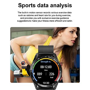 Relógio 2023 HW20 Smart Watch ECG + PPG Business Bluetooth Call Frequência Cardíaca Monitoramento da Pressão Arterial Esportes