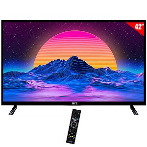 Smart TV LED 42" HYE Full HD Linux Wi-Fi com Conversor Digital Preto