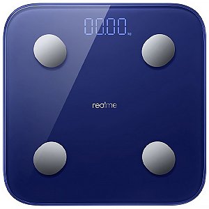 Balança Digital para Peso Corporal REALME Smart Scale 150 kg com Bluetooth Azul