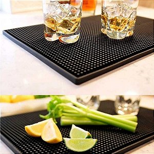 Tapete Escorredor de Louça HOME e MORE em Silicone para Copos Pratos Talheres