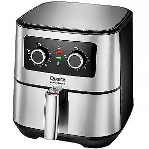 Fritadeira Elétrica QUANTA Family Snack 1.700 Watts 220V ~ 50 / 60 Hz Preta com Prata