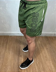 Bermuda Short Masculino HUGO BOSS Verde Secagem Rápida