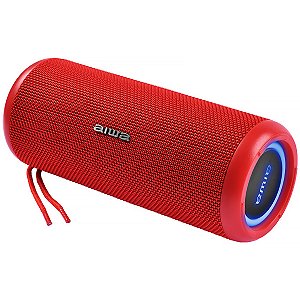 Speaker AIWA Watts com Bluetooth e Auxiliar Vermelho