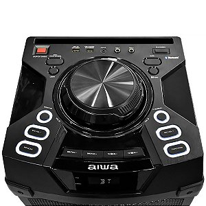 Caixa de Som AIWA Flame Line 2 de 8" 2.000 Watts P.M.P.O com Bluetooth / USB Preto