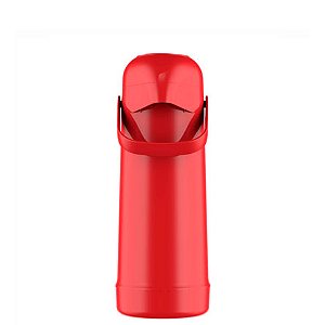 Garrafa Térmica de Polipropileno Magic Pump Vermelho 01 Litro TERMOLAR