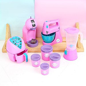 Brinquedos de Cozinha Eletrodomésticos Infantil com 15 Peças