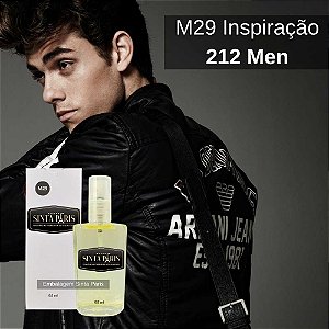 Perfume Contratipo Masculino M29 65ml Inspirado em 212 Men