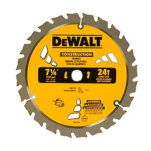 Disco de Corte DEWALT para Serra Circular 4.3/8" 184mm