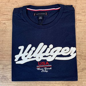 Camiseta Masculina TH Azul