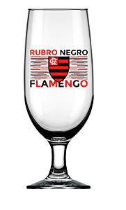 Taça Floripa de Vidro para Cerveja Flamengo 300ml ALLMIX