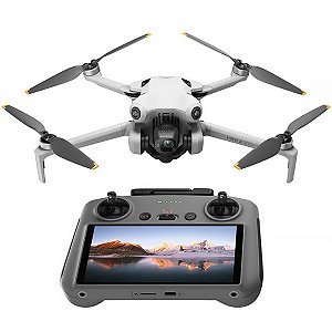 Drone DJI Mini 4 Pro Fly More Combo Plus RC 2 GL 4K com GPS Cinza Claro com Grafite DJI