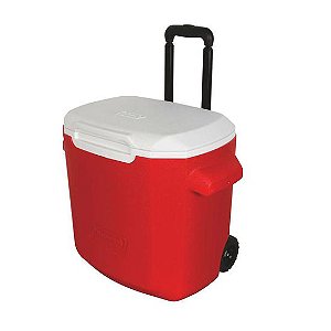 Caixa Térmica Cooler COLEMAN 57L com Rodinhas Vermelho
