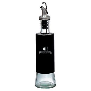 Azeiteiro de Vidro ETILUX Manhattan 310 ml Preto