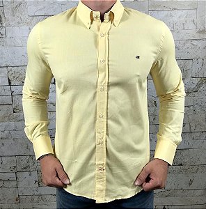 Camisa Masculina TH Manga Longa Amarelo