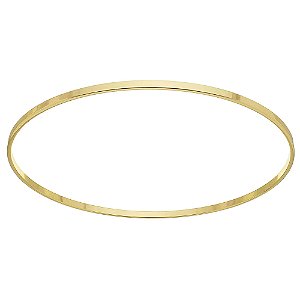 Bracelete Fino com Fio Laminado 2mm - Folheado a Ouro/Folheado a Prata