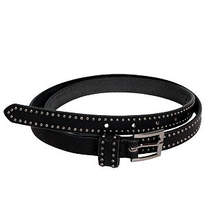 Cinto Feminino Fino com Tachas Chumbo Tamanho Único