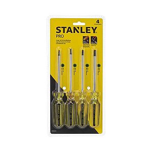 Jogo de Ferramentas Fenda STANLEY com 04 Peças