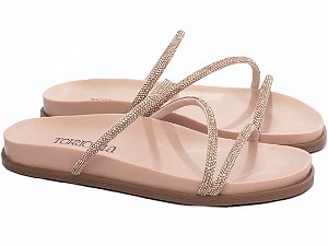 Sandália Feminina TORRICELLA Papete Birken 3 Tiras Rosé