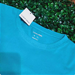 Camiseta Feminina CK T-Shirt 100% Algodão Verde