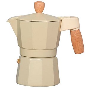 Cafeteira de Alumínio ETILUX Italiana 150 ml Bege