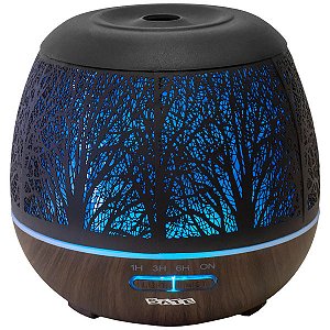 Umidificador de Ar SATELLITE Aroma A-H6805 05 Watts de 400 ml Bivolt Preto com Marrom