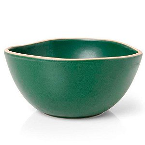 Bowl em Cerâmica COPA & CIA Vivant Folha Verde 15x08 cm