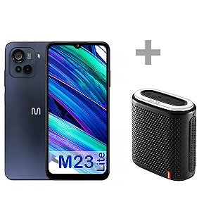 Smartphone MULTILASER M23 Lite de 128GB / 4GB RAM de 6.5" 50 + 2 + 2MP / 8MP + Speaker PULSE SP236 Preto