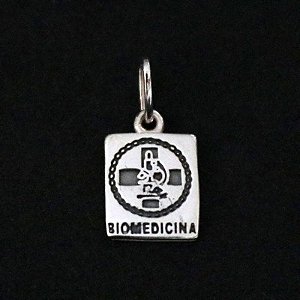 Pingente de Prata 925 Cursos --->>> || Biomedicina ||