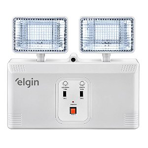 Luminária de Emergência LED ELGIN 2000 Lúmens 16W com Bateria Interna Bivolt