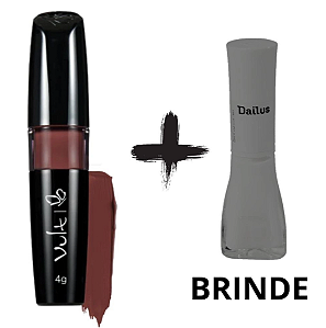 Batom Líquido VULT Matte HD Cor Castanho Escuro +BRINDE