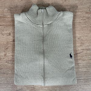 Jaqueta Masculina PRL com Zíper Bege