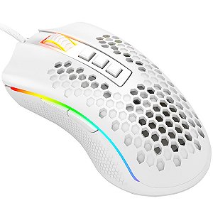 GAMES - Mouse Gaming REGRAGON Storm Elite M988W-RGB USB até 16.000 DPI com Backlight RGB Chroma Branco