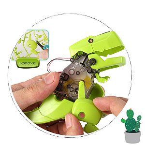 Brinquedo Dinossauro com Energia Solar Tecnológico Gadgets Robótica kit Educação Diy Ciência