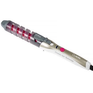 Modelador de Cabelo QUANTA de 19 mm 180 °C Bivolt Branco com Dourado