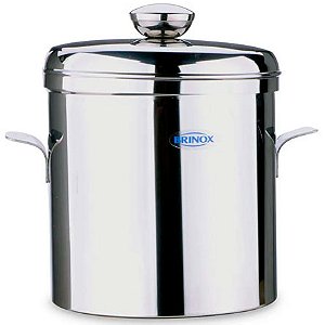 Balde de Gelo BRINOX COZA Térmico em Aço Inox com Pinça 1,5 Litros