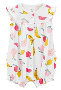 Macaquinho Bebê Feminino Frutas Romper CARTER'S
