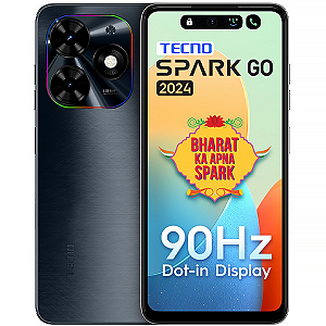 Smartphone TECNO Spark GO 2024 BG6 Dual SIM de 128GB / 4GB RAM de 6.6" 13MP / 8MP Preto Gravidade