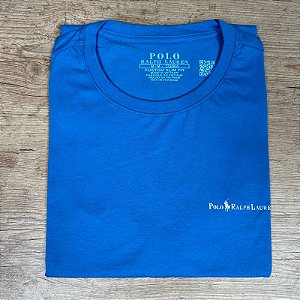 Camiseta Masculina PRL Azul Logo Branco