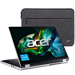 Notebook ACER Aspire 3 Spin 14 A3SP14-31PT-32M6 14" Intel Core i3-N305 de 1.80GHz 8GB RAM / 256GB SSD Pure Silver