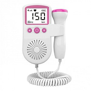 Sonar Doppler Batimentos Cardiacos Ultrassom Bebe Led