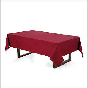 Toalha de Mesa KARTEN Retangular 06 Lugares Verissimo Vermelho 1.60 x 2.20