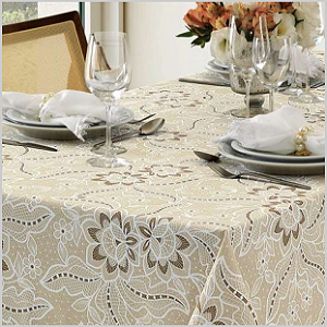 Toalha de Mesa DOHLER Redonda 04 Lugares Eloah 1.60 m